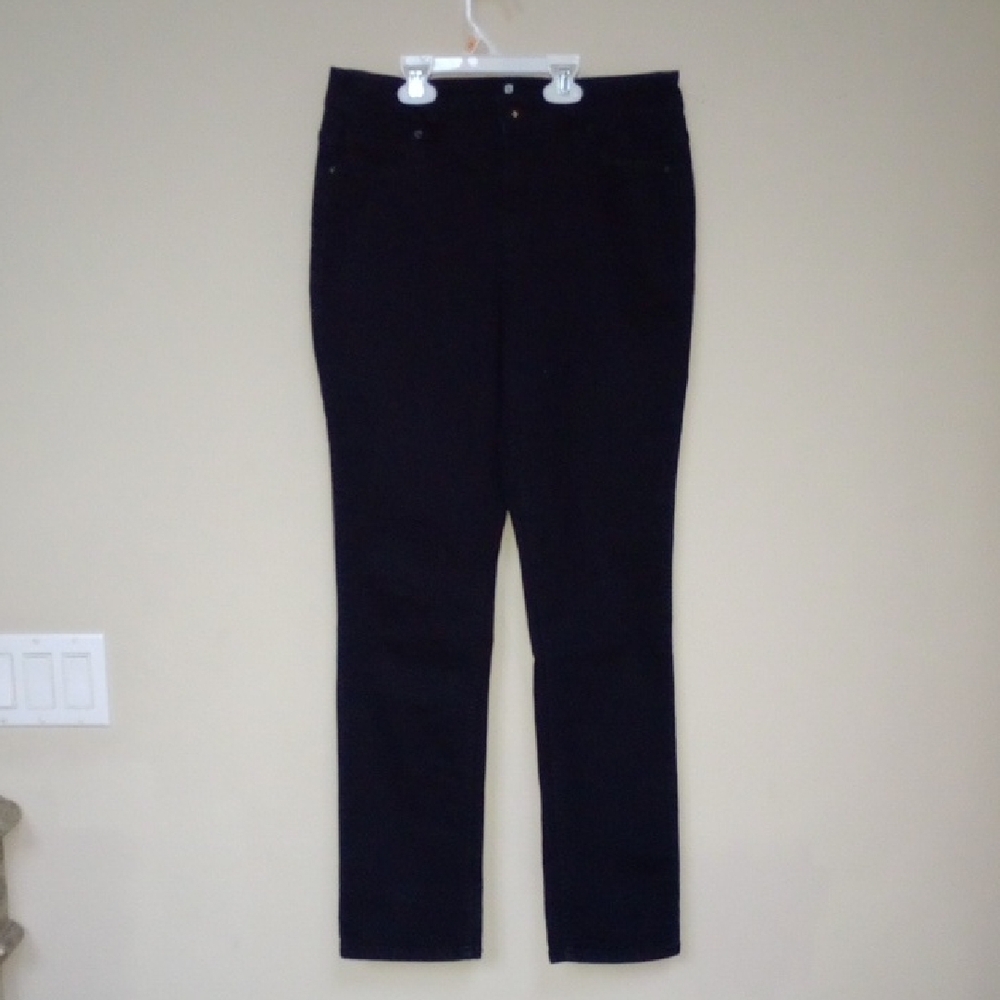Liz Claiborne Dark Blue Denim Jeans - Picture 4 of 9